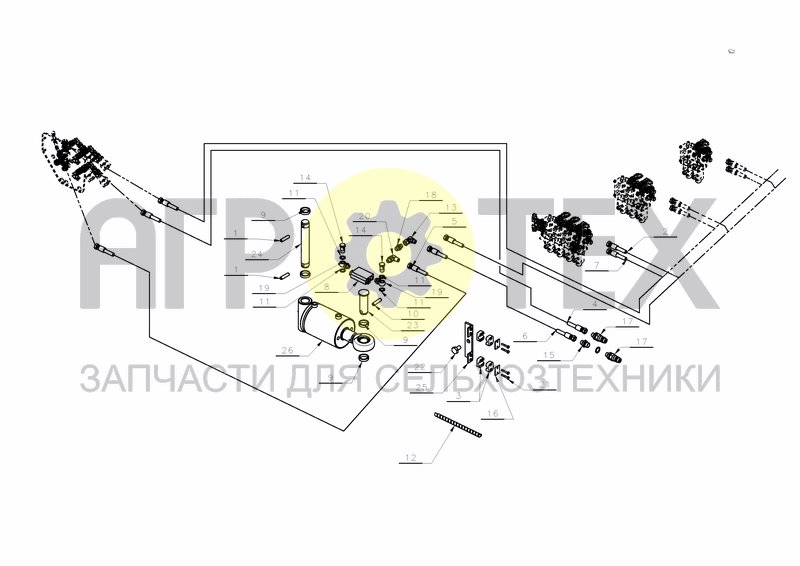 HYDRAULICS VARIOMAT FRONT SECTION (№22 на схеме)