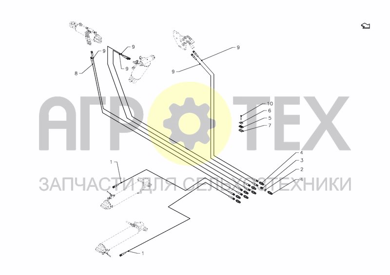 Чертеж HYDRAULICS DIRECT COUPLED