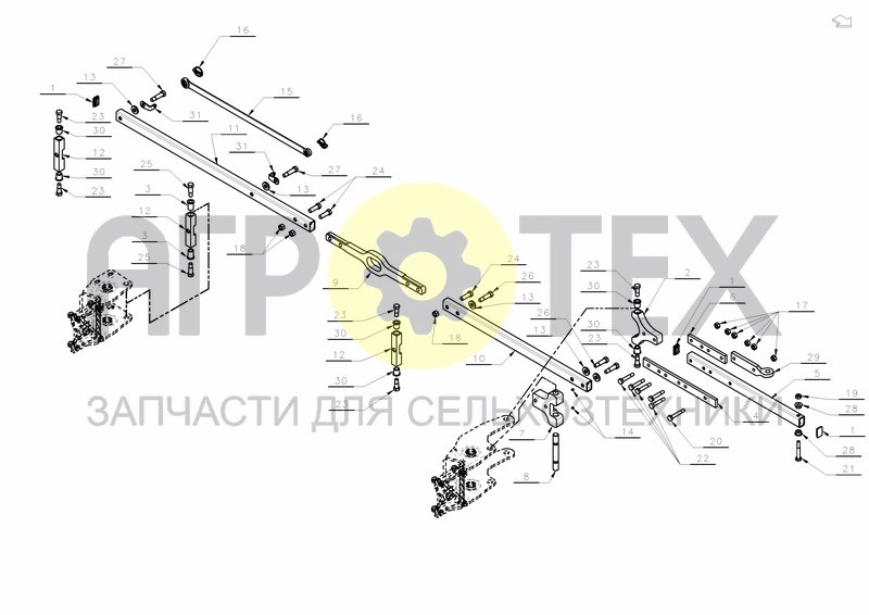 PARALELL ROD FRAME MOUNTED WHEEL (№25 на схеме)