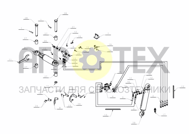 Чертеж HYDRAULICS HS-200 BASIC VERSION