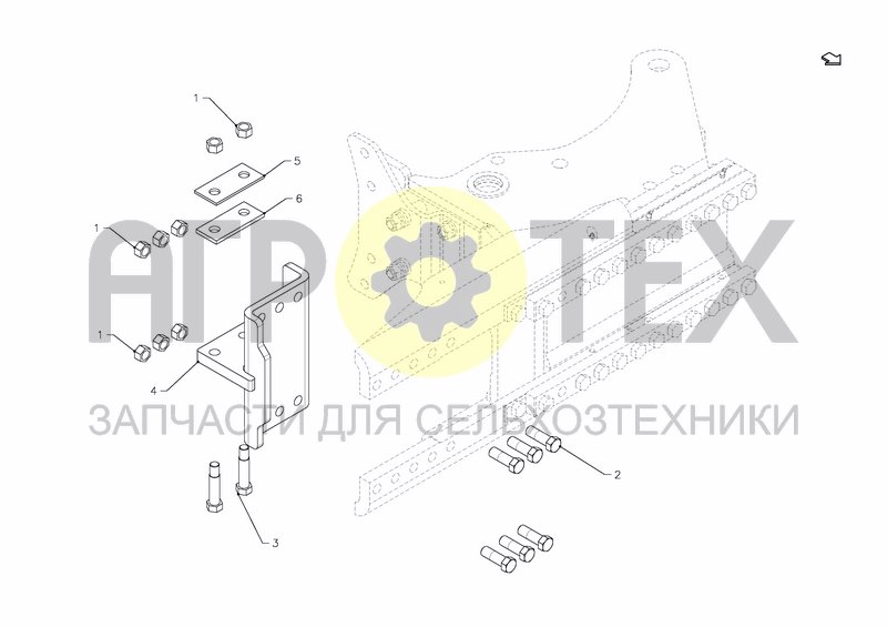 DRAW BAR HS-200 (№2 на схеме)