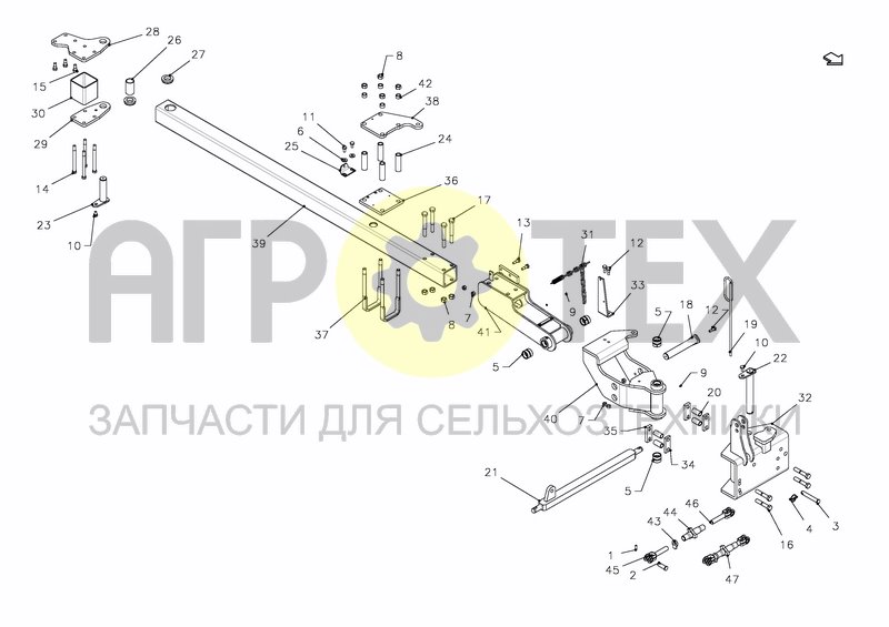 FRONT PARTS WITH TOWER BE (№13 на схеме)