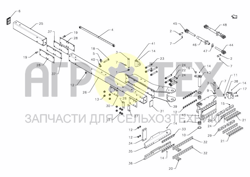 FRAME WITH DISCCOULTERS ON ALL BODIES (№19 на схеме)