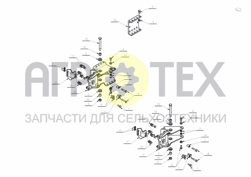 LEG BRACKETS ECOMAT (№9 на схеме)