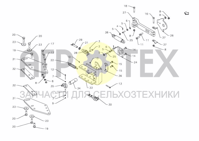 Чертеж FIX FOR SUPPORT WHEEL