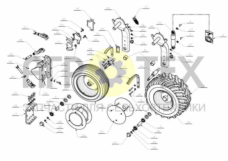 DEPTH WHEEL HEAVY DUTY (№21 на схеме)