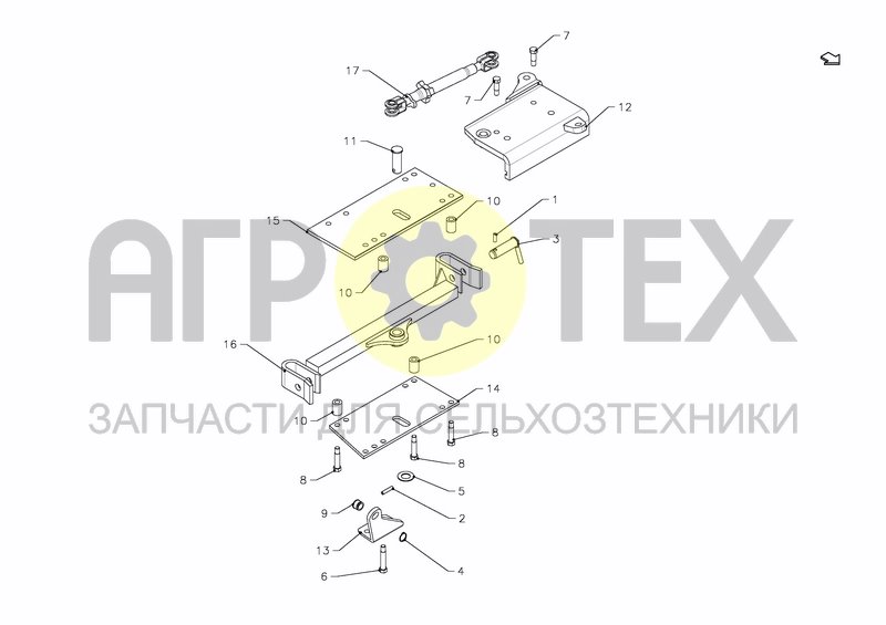 CROSS SHAFT (FROM 01.01.95) (№7 на схеме)