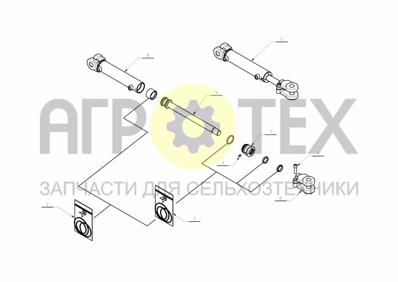 Чертеж CYLINDER D50-D30X520+200(KK353901)