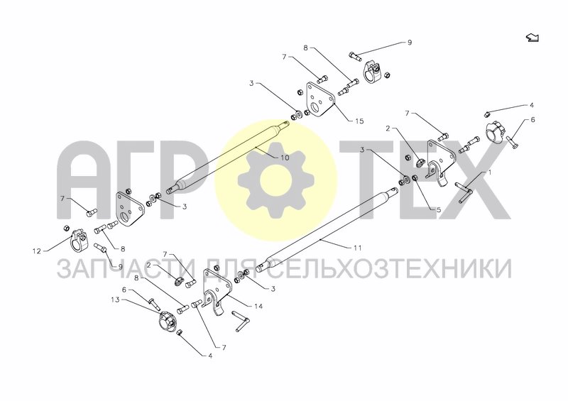 CROSS SHAFT (№9 на схеме)