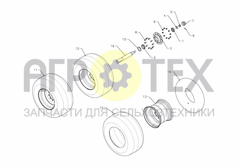 Чертеж WHEEL 600/ 55 - 26,5