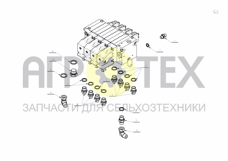 Чертеж VALVE DANFOSS W/ COUPLINGS