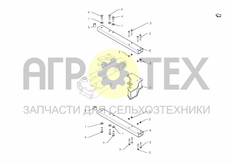 Чертеж FRONT WHEEL PARTS