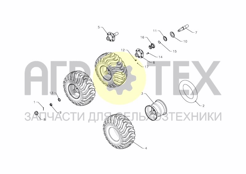 WHEEL 400/60-15,5 (№17 на схеме)