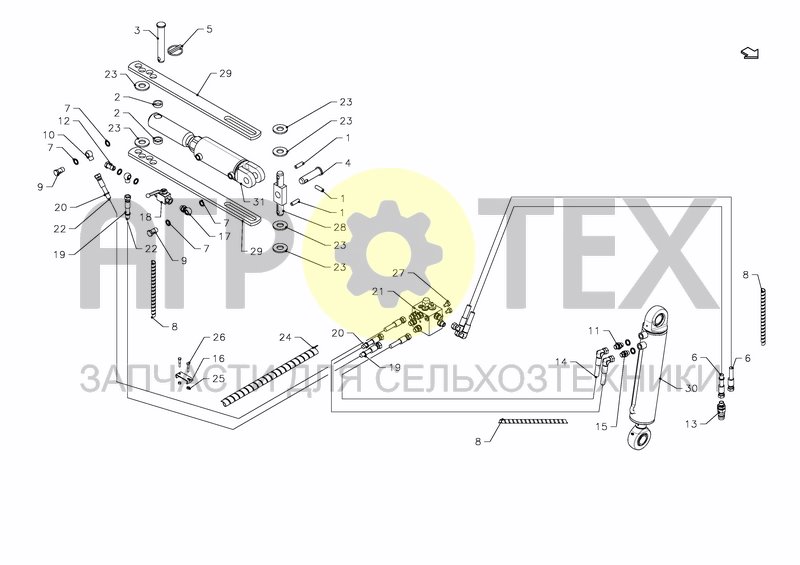 Чертеж HYDRAULICS ALIGNMENT SYSTEM STEPWISE