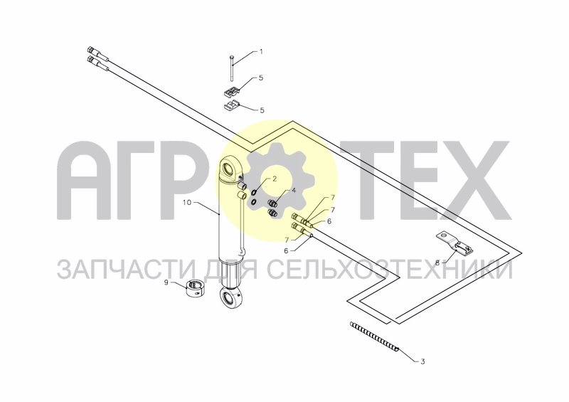 Чертеж HYDRAULIC FRONT WHEEL