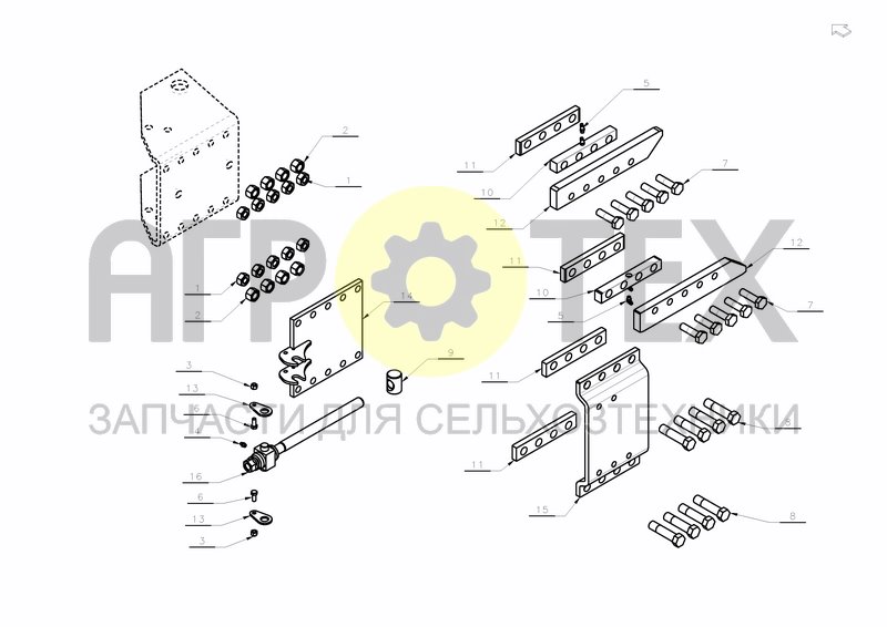 SLIDE FOR DEPTH WHEEL (№4 на схеме)