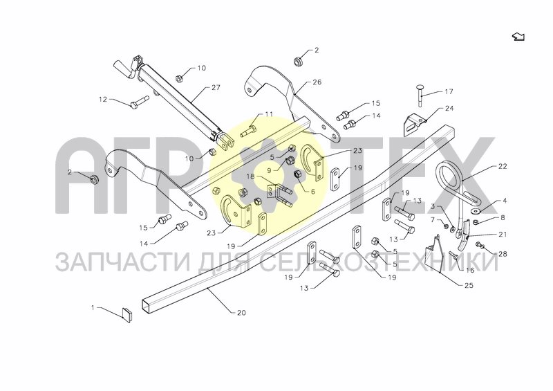 FRONT MOUNTED EQUIPMENT FOR SINGLE ROLLER SECTION (№11 на схеме)
