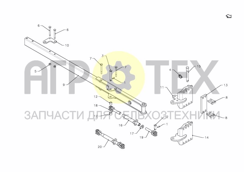 Чертеж BRACKET + ARM (PACKOMAT C)