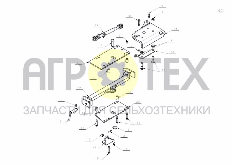 CROSS SHAFT TURNABLE (№9 на схеме)