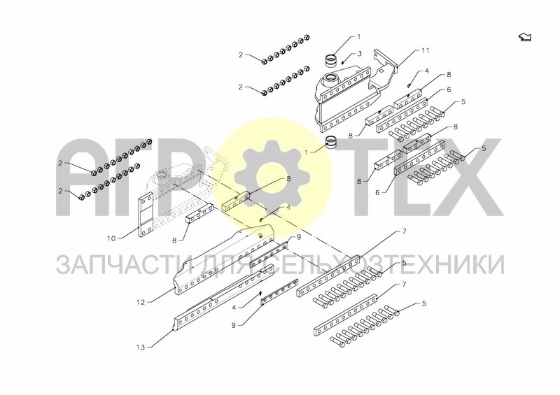 MAIN SUPPORT HS200 (№3 на схеме)