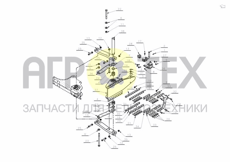 FRONT SECTION HS-300 (№15 на схеме)