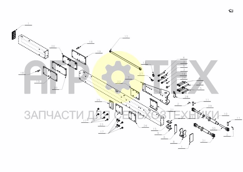 FRAME PARTS LD-HD-200 (№17 на схеме)