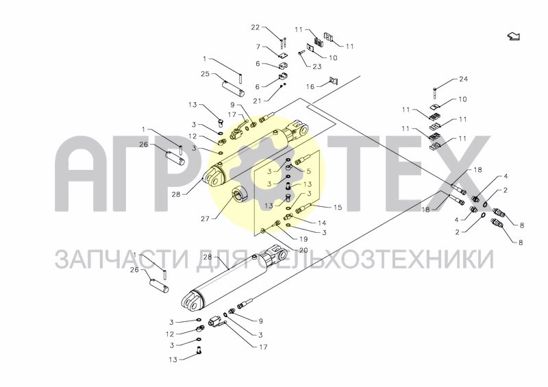 Чертеж HYDRAULICS TURN-OVER