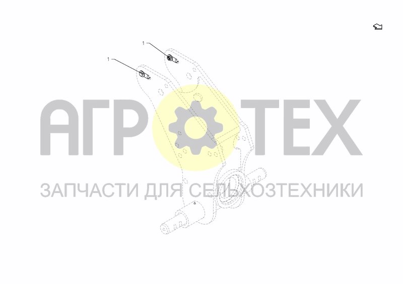 Чертеж LOCK PLATE TOP LINK