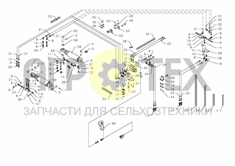 HYDRAULICS FOR S-ARM HS 200 ES (№42 на схеме)