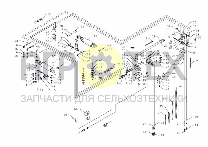 HYDRAULICS FOR S-ARM LD-HD 200 (№38 на схеме)