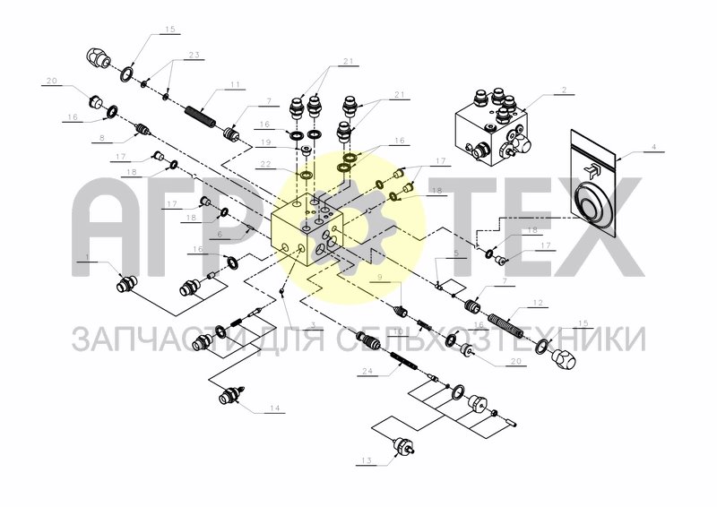 Чертеж SEQUENCE VALVE KK012742