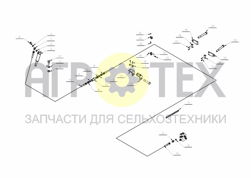 HYDRAULICS FOR SOIL PACKER VARIOMAT (№21 на схеме)