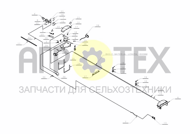 Чертеж LIGHTS SIDE MOUNTED