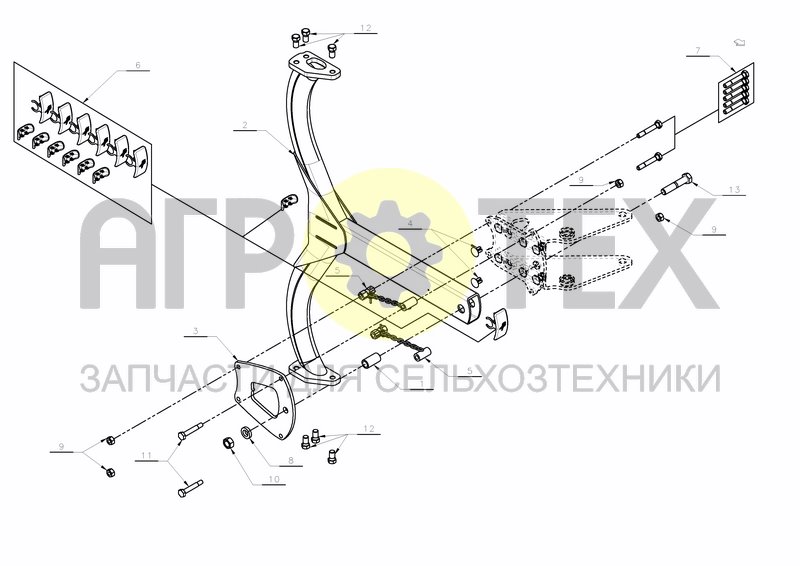 Чертеж SHARE BOLT BEAM