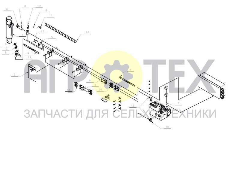 Чертеж HYDRAULICS AND ELECTRONICS WHEEL