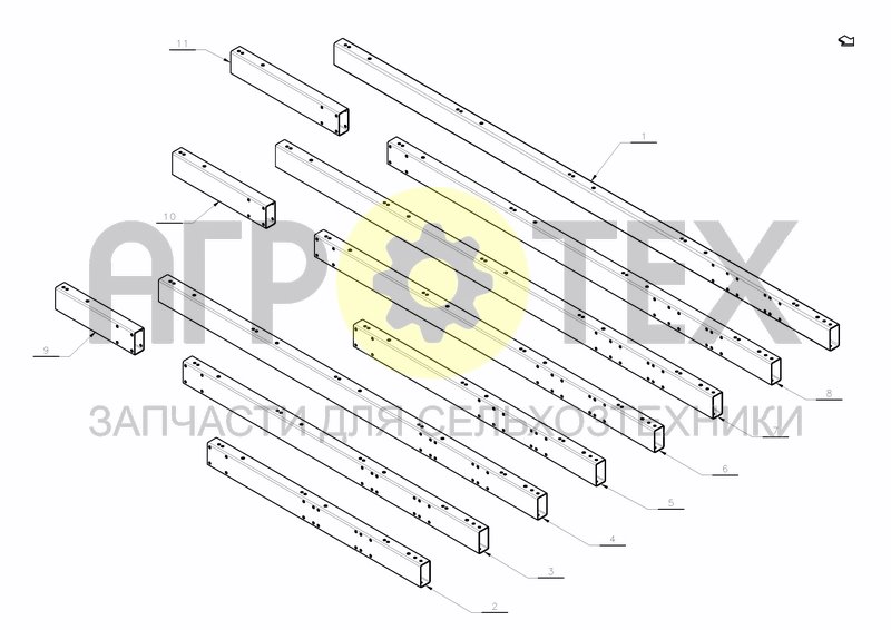 Чертеж MAIN FRAME LD-HD-200