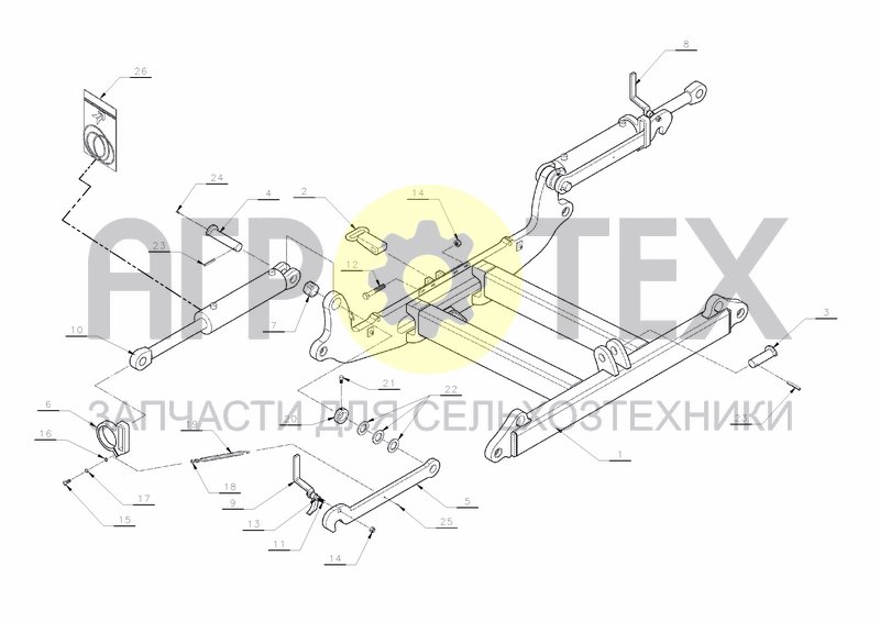 Чертеж CENTER FRAME 940-950