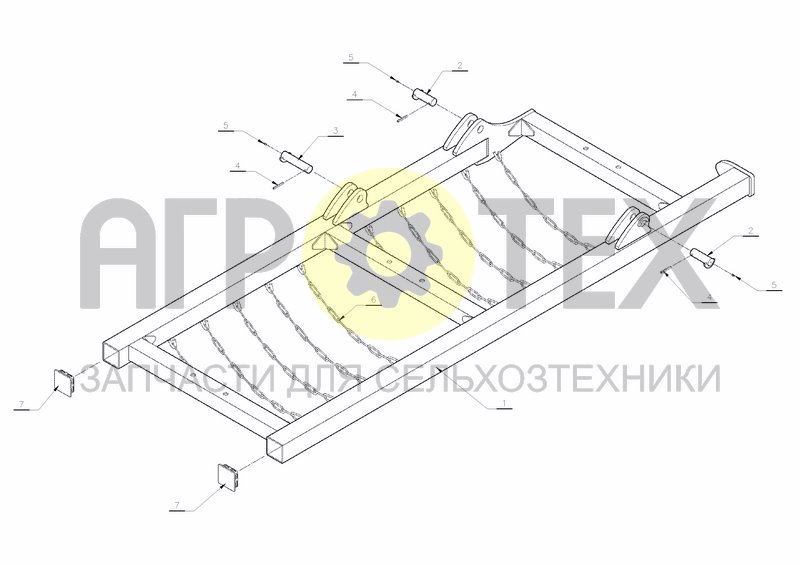 Чертеж SIDE FRAME 960 RIGHT