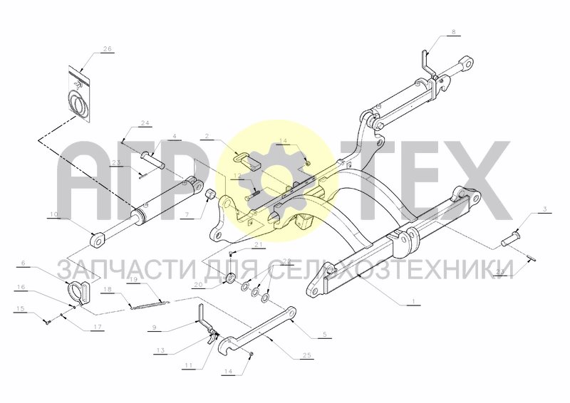 Чертеж CENTER FRAME FP 70 400-600