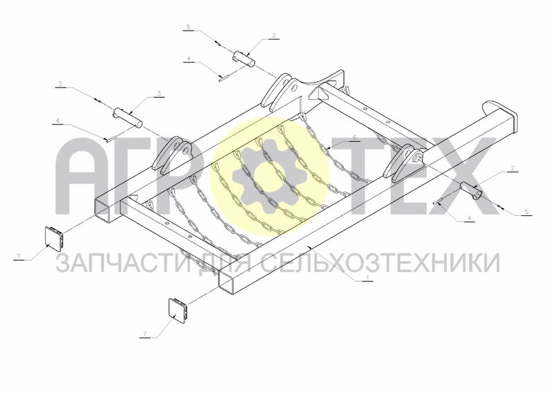 Чертеж SIDE FRAME FP 70 400-450 RIGHT