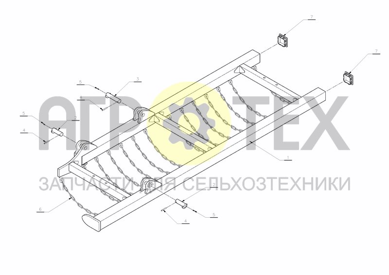 Чертеж SIDE FRAME FP 70-600 LEFT