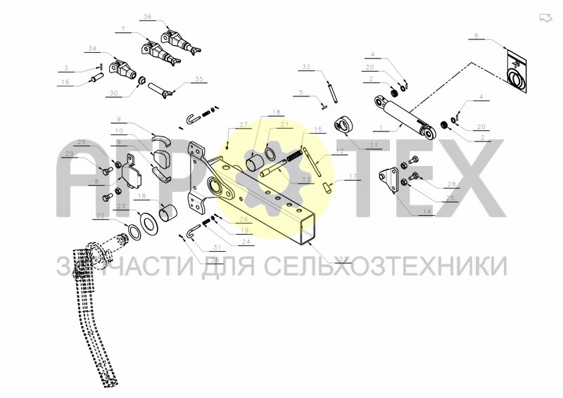 Чертеж WHEEL 99 - FRAME MOUNTED