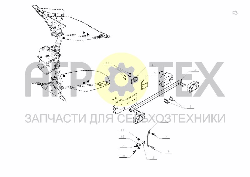 LIGHTS PLOUGH POSITION (№10 на схеме)