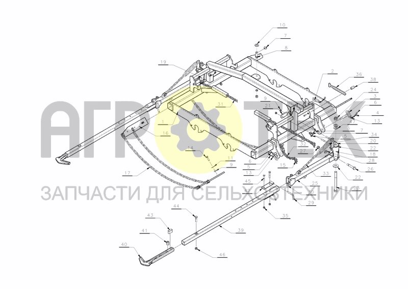 Чертеж MAIN FRAME 901 225-255