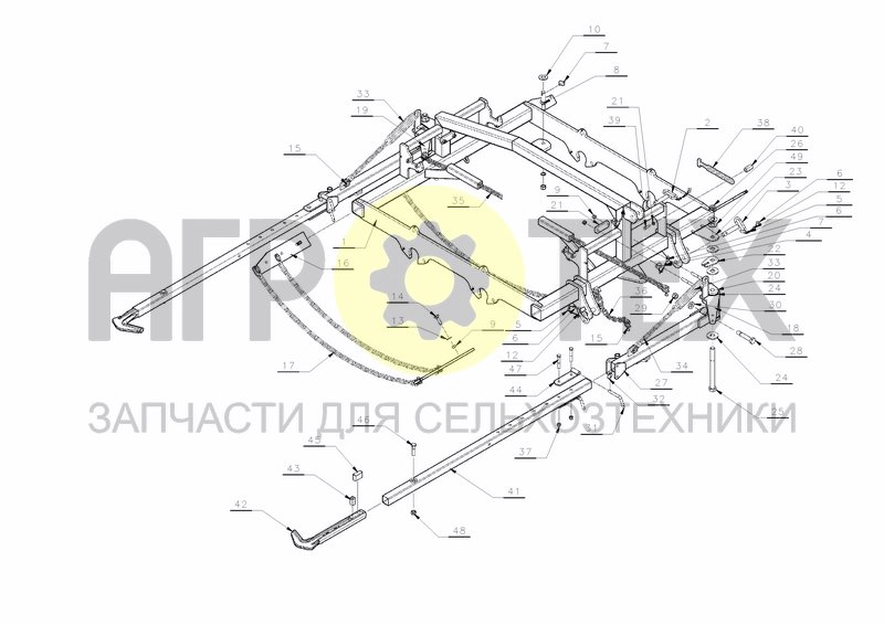 Чертеж MAIN FRAME 901 285