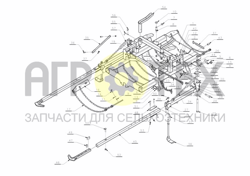 Чертеж MAIN FRAME SP 901 290