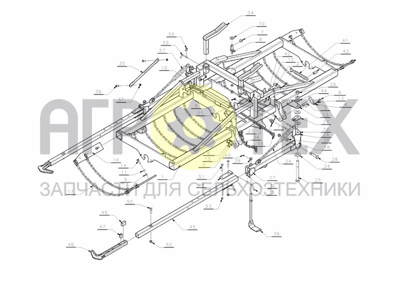 Чертеж MAIN FRAME SP 902 390-430