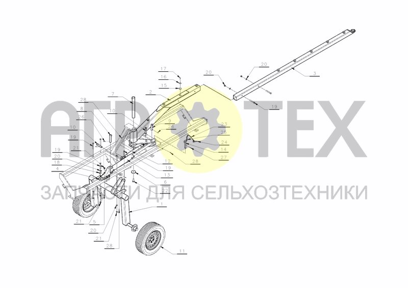 Чертеж LONG DRIVEN DEVICE N350-440 SW