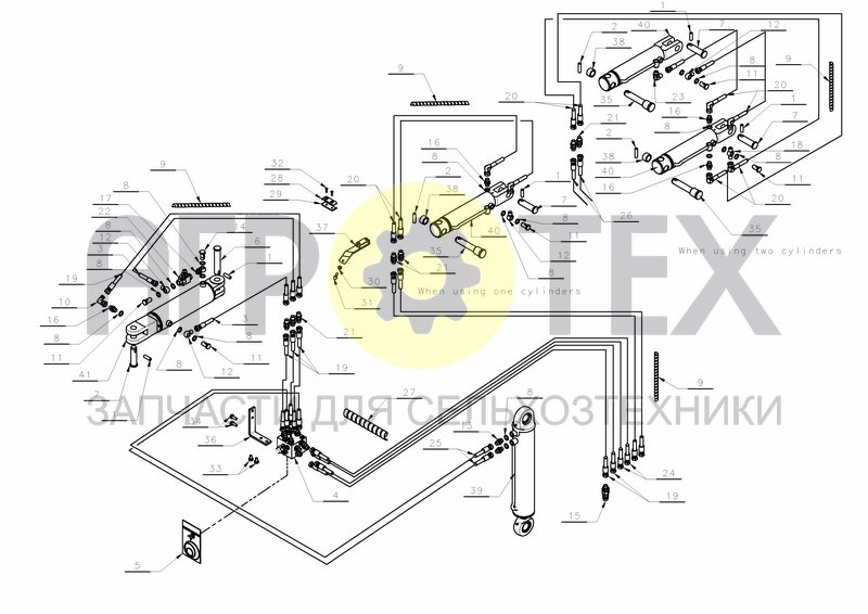 HYDRAULICS HS-300 + SEQ.MEM & FRONT F. (№30 на схеме)