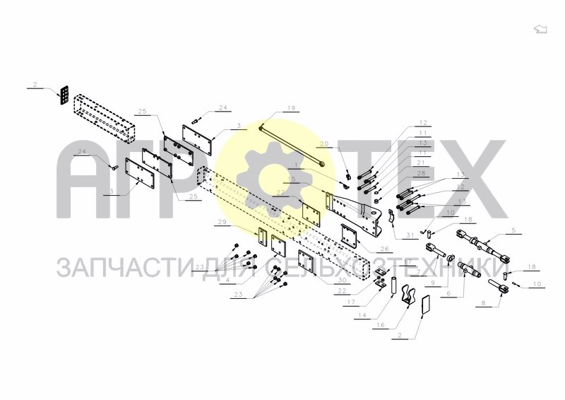 FRAME PARTS LD-HD-200 (№23 на схеме)